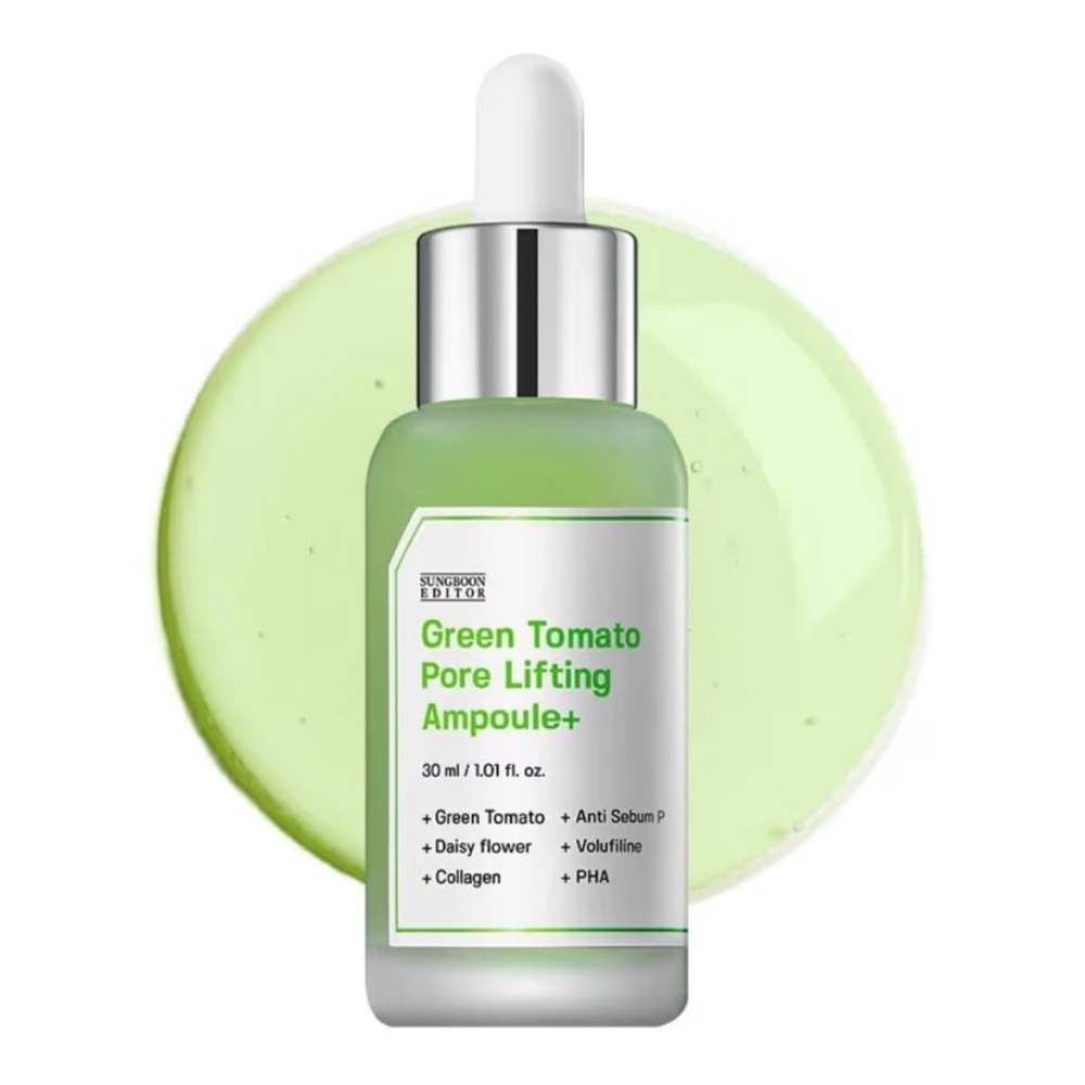 Green Tomato Pore Lifting Ampoule+ - Lightweight Green Serum new in box